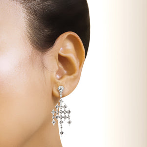 Diamond Earrings 4 1/3ct.tw 14k White Gold