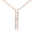 Starry Double Diamond Parallel Necklace