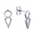 Diamond Kite Arrow Earrings 10k Gold