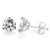 3 CTW Classic Round 7.5mm Moissanite Stud Earrings in 14K Gold